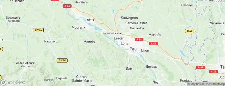 Artiguelouve, France Map