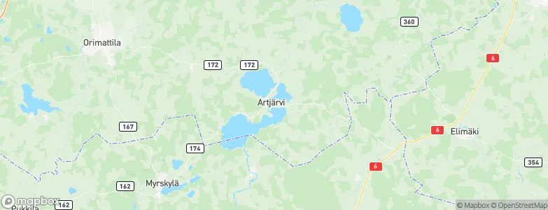Artjärvi, Finland Map