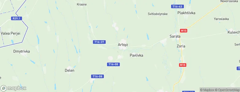 Artsyz, Ukraine Map