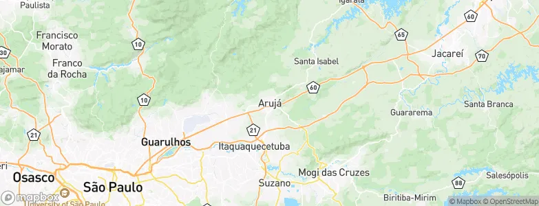 Arujá, Brazil Map