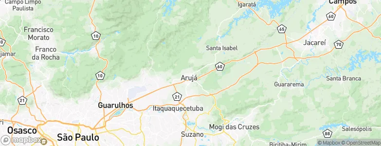 Arujá, Brazil Map