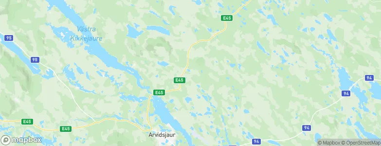 Arvidsjaurs Kommun, Sweden Map