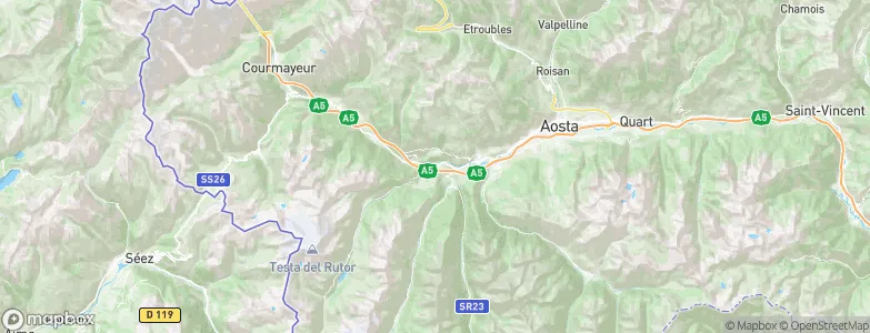 Arvier, Italy Map