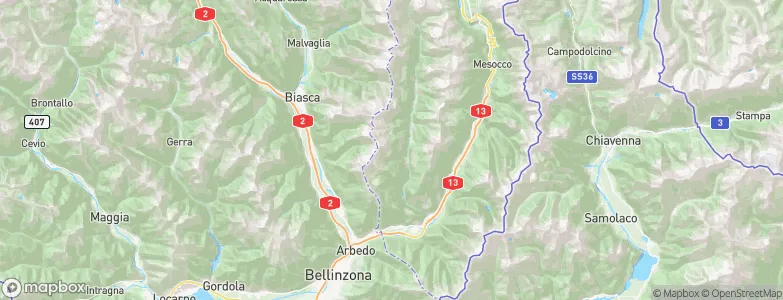 Arvigo, Switzerland Map