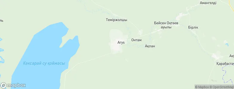 Arys, Kazakhstan Map