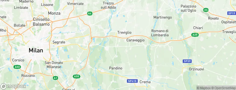 Arzago d'Adda, Italy Map
