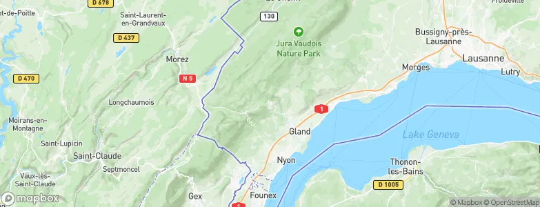 Arzier-Le Muids, Switzerland Map