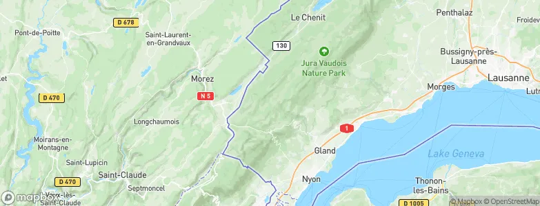Arzier-Le Muids, Switzerland Map