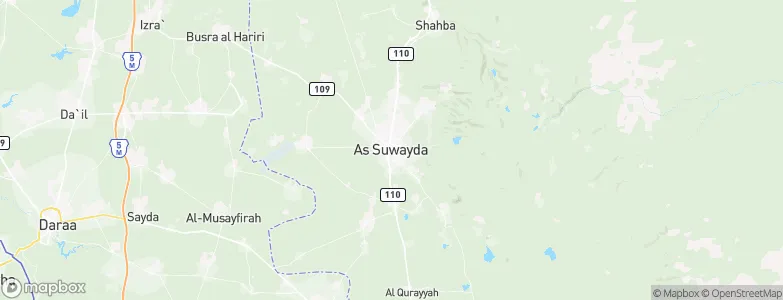 As-Suwayda, Syria Map