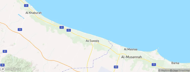 As Suwayq, Oman Map