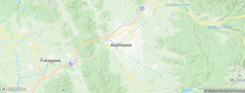 Asahikawa, Japan Map
