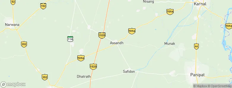 Āsandh, India Map