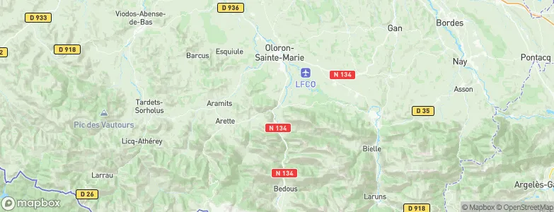 Asasp-Arros, France Map
