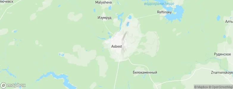 Asbest, Russia Map
