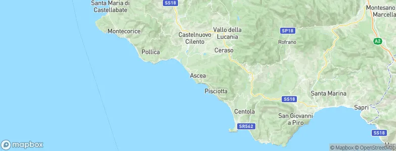 Ascea, Italy Map