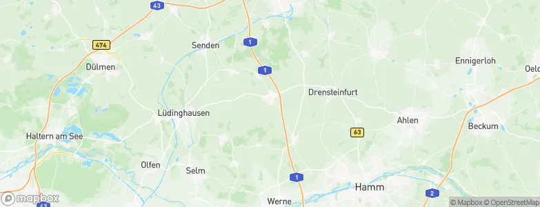 Ascheberg, Germany Map