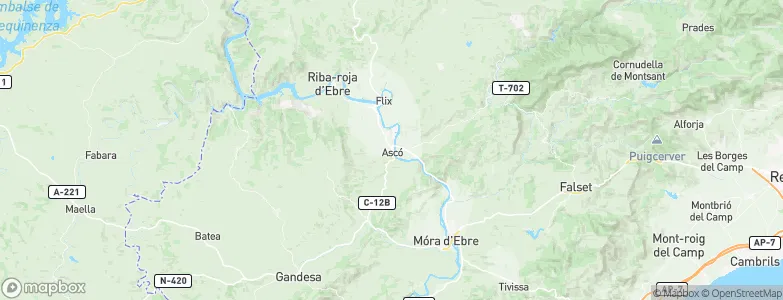 Ascó, Spain Map