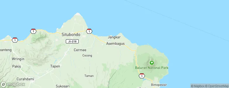 Asembagus, Indonesia Map