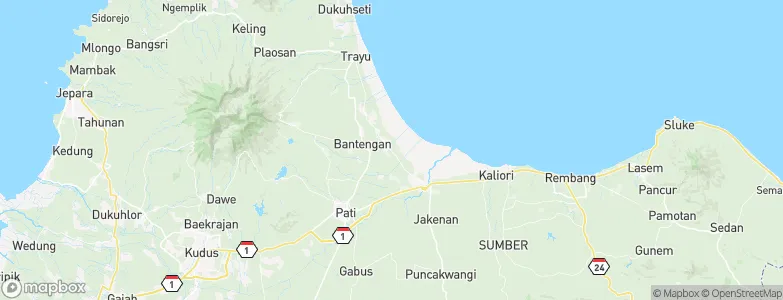Asempapan, Indonesia Map