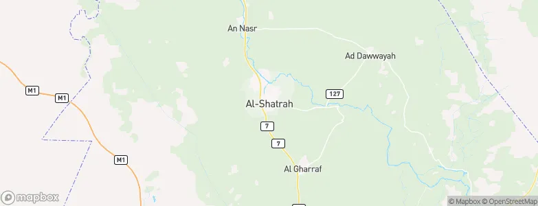 Ash Shaţrah, Iraq Map