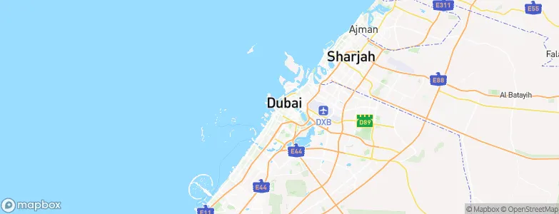 Ash Shindaghah, United Arab Emirates Map