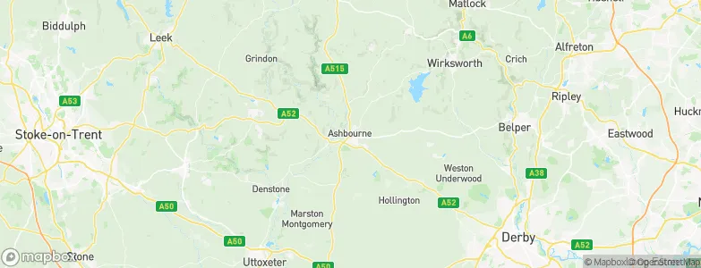 Ashbourne, United Kingdom Map