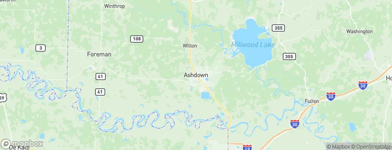 Ashdown, United States Map