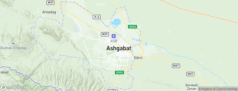 Ashgabat, Turkmenistan Map