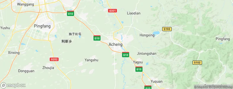 Ashihe, China Map