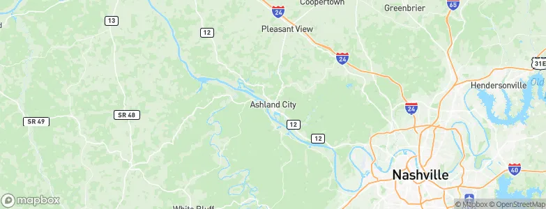 Ashland City, United States Map