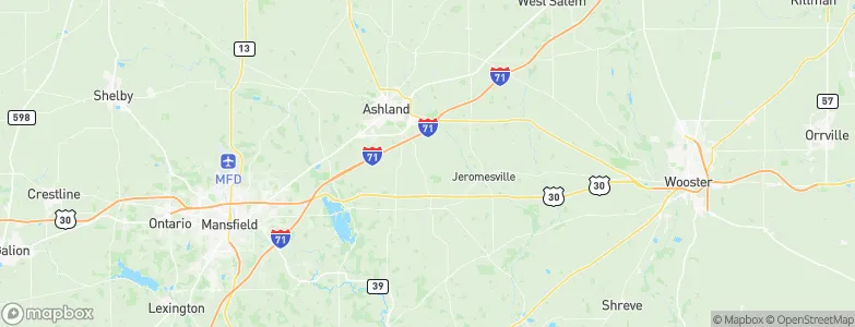 Ashland, United States Map