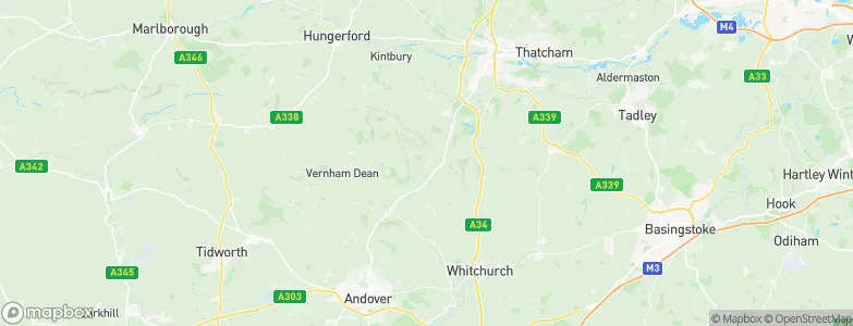 Ashmansworth, United Kingdom Map