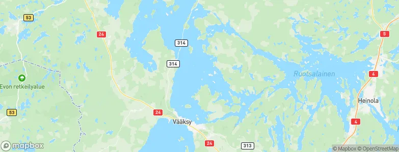 Asikkala, Finland Map
