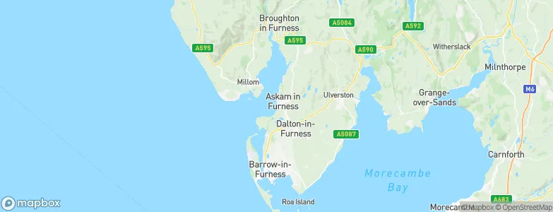 Askam in Furness, United Kingdom Map