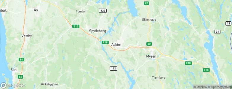Askim, Norway Map