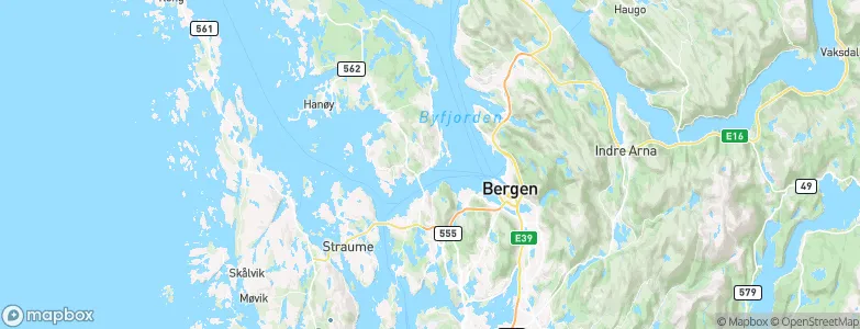 Askøy, Norway Map