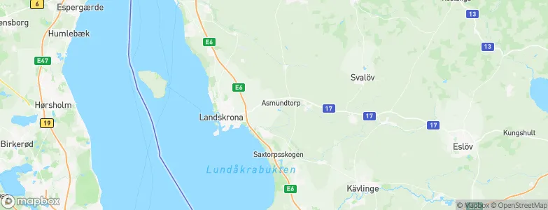 Asmundtorp, Sweden Map