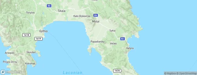 Asopós, Greece Map