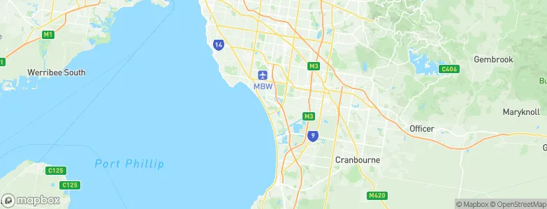 Aspendale Gardens, Australia Map