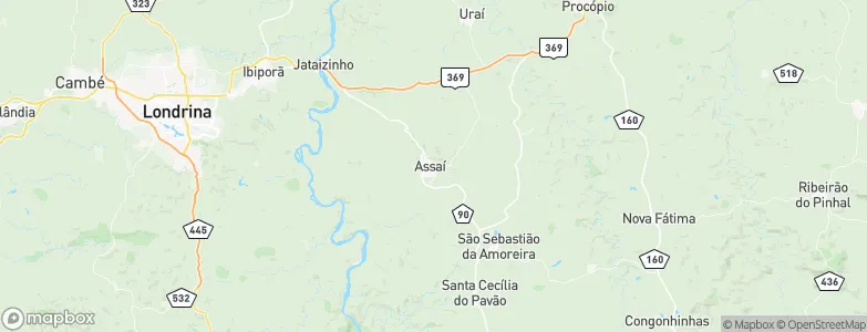 Assaí, Brazil Map