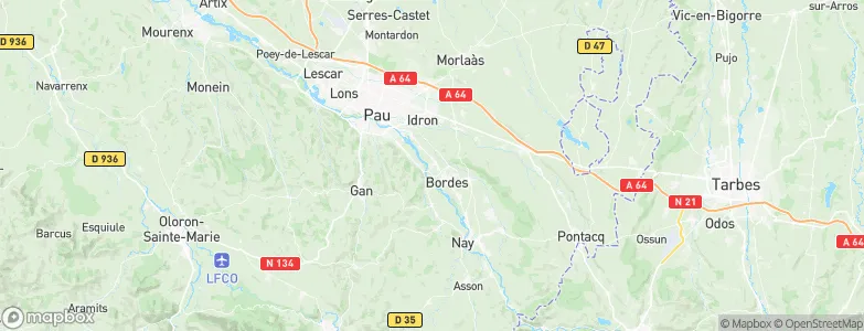 Assat, France Map