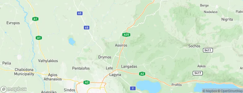 Ássiros, Greece Map