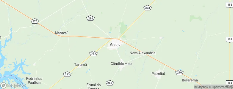 Assis, Brazil Map