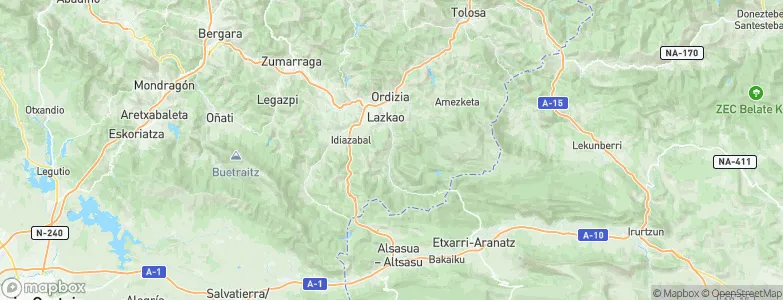 Astigarraga, Spain Map