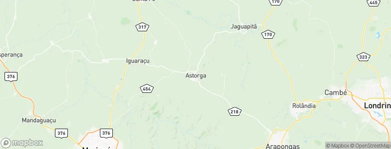 Astorga, Brazil Map