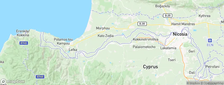 Astromerítis, Cyprus Map