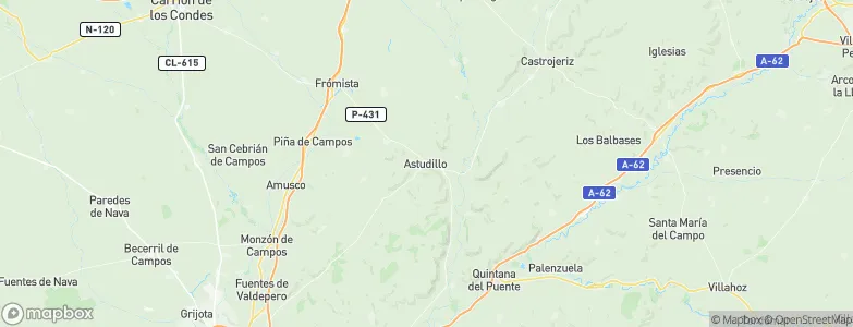 Astudillo, Spain Map
