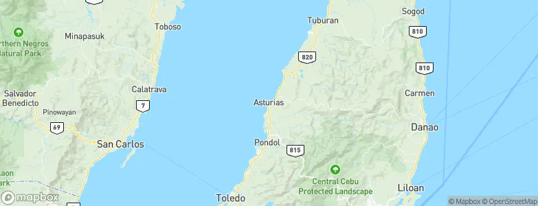 Asturias, Philippines Map