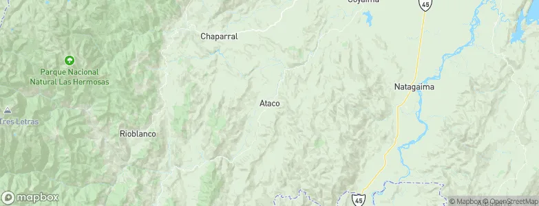 Ataco, Colombia Map