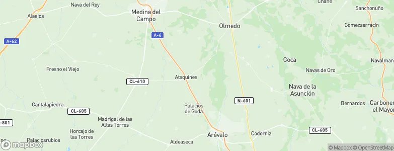 Ataquines, Spain Map
